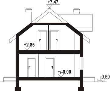 Фасад дома BDD-2548-51 Фасад дома BDD-2548-51