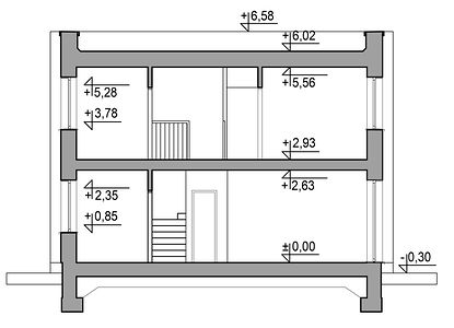 Фасад дома HBK-6762-63 Фасад дома HBK-6762-63