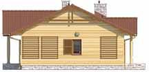 Фасад дома CAD-7398-54 Фасад дома CAD-7398-54
