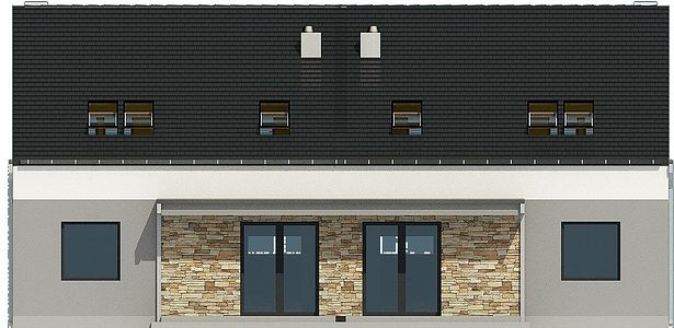 Фасад дома HCD-9452-14 Фасад дома HCD-9452-14