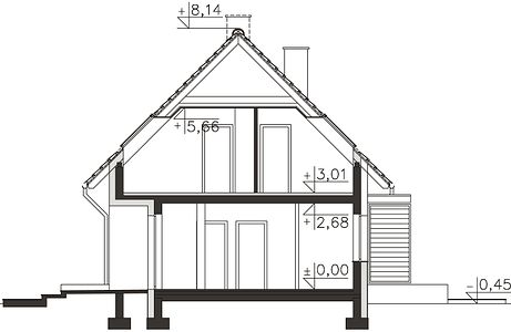 Фасад дома KBB-6594-87 Фасад дома KBB-6594-87