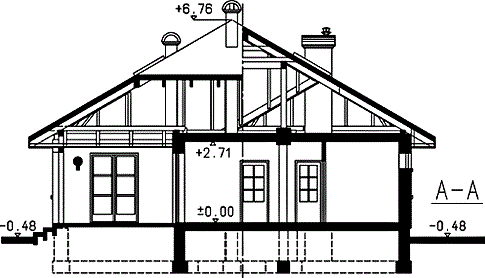 Фасад дома BHC-9953-76 Фасад дома BHC-9953-76