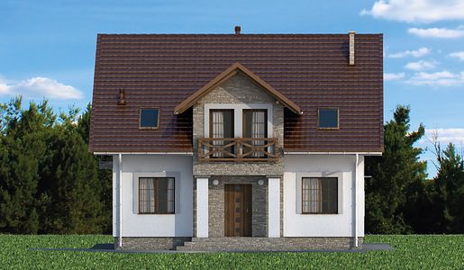 Фасад дома DHD-8874-35 Фасад дома DHD-8874-35